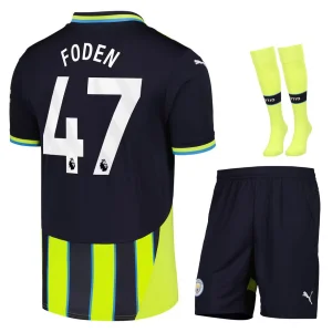 Camiseta Manchester City Segunda Equipación Infantil 2024 2025 Foden
