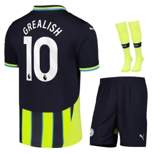 Camiseta Manchester City Segunda Equipación Infantil 2024 2025 Grealish
