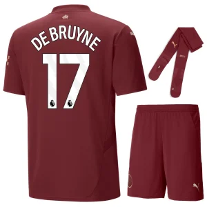 Maillot Kit Enfant Manchester City Third 2024 2025 De Bruyne