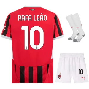 Maglia Home Bambino AC Milan 2024 2025 Rafa Leão Bianca