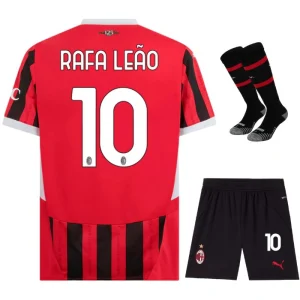 Maglia Home Bambino AC Milan 2024 2025 Rafa Leão Nera