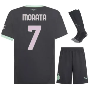 Maglia Milan AC Third Child Kit 2024 2025 Morata