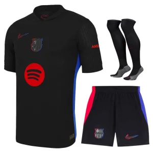 เสื้อแข่งเด็กทีมเยือน Barca 2024 2025