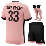 PSG Third 2024 2025 Zaire Emery Kids Kit Jersey
