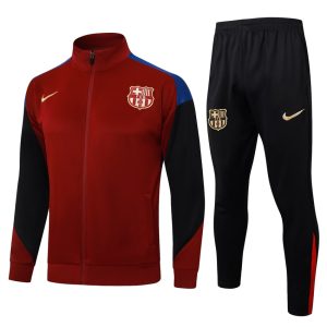 Survetement Barca Veste 2024 2025 Rouge (1)