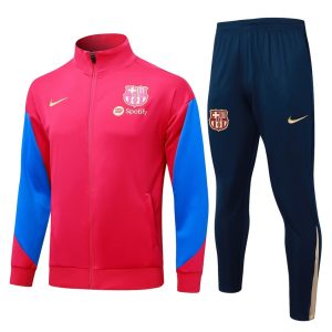 Survetement Barca Veste 2024 2025 Rouge Clair