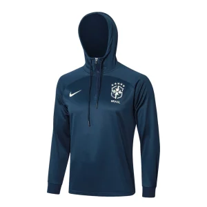 Tuta Brazil Sweat 2024 2025 Blu scuro