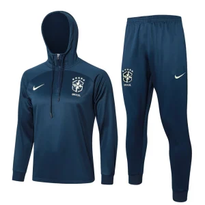 Tuta Brazil Sweat 2024 2025 Blu scuro