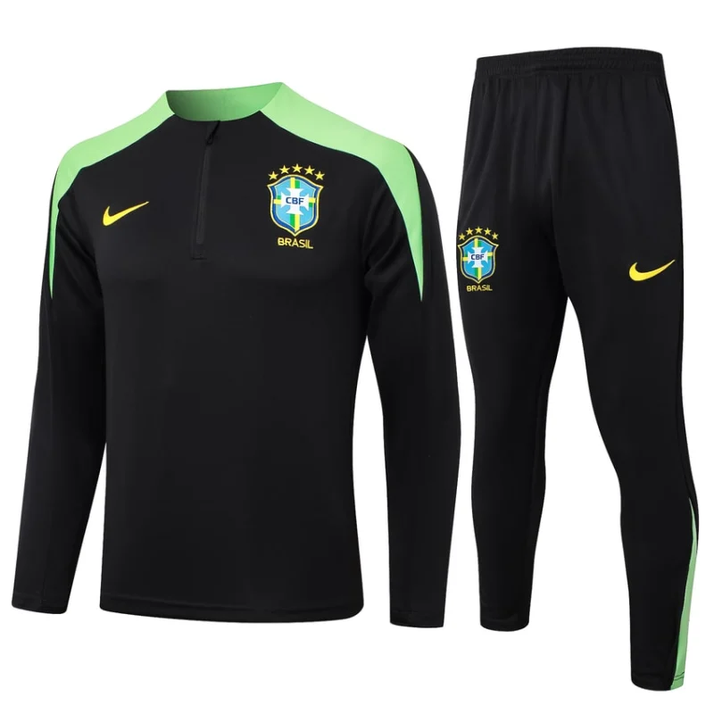 Survetement Bresil Training 2024 2025 Noir Survetement Bresil Training 2024 2025 Noir