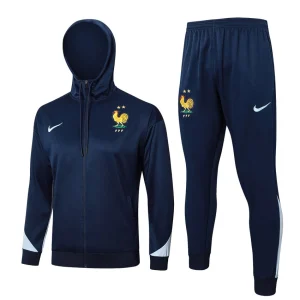 Pab Koomtes Fabkis hws Tracksuit 2024 2025 Tsaus Xiav