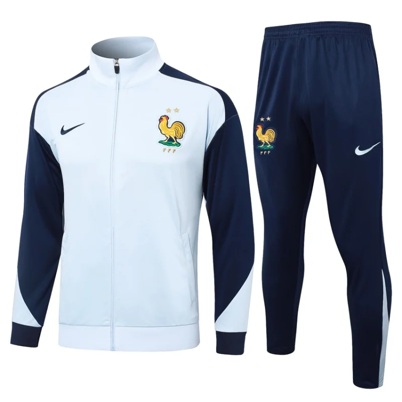 Survetement Equipe de France Veste 2024 2025 Blanc Survetement Equipe de France Veste 2024 2025 Blanc