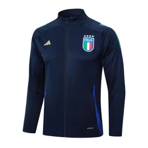 Survetement Italie Veste 2024 2025 Bleu Foncé