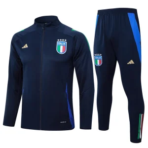 Giacca Tuta Italia 2024 2025 Blu Scuro