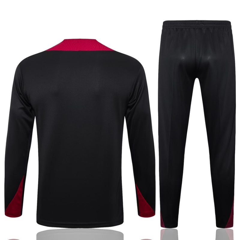 Survetement PSG Training 2024 2025 Noir Rouge