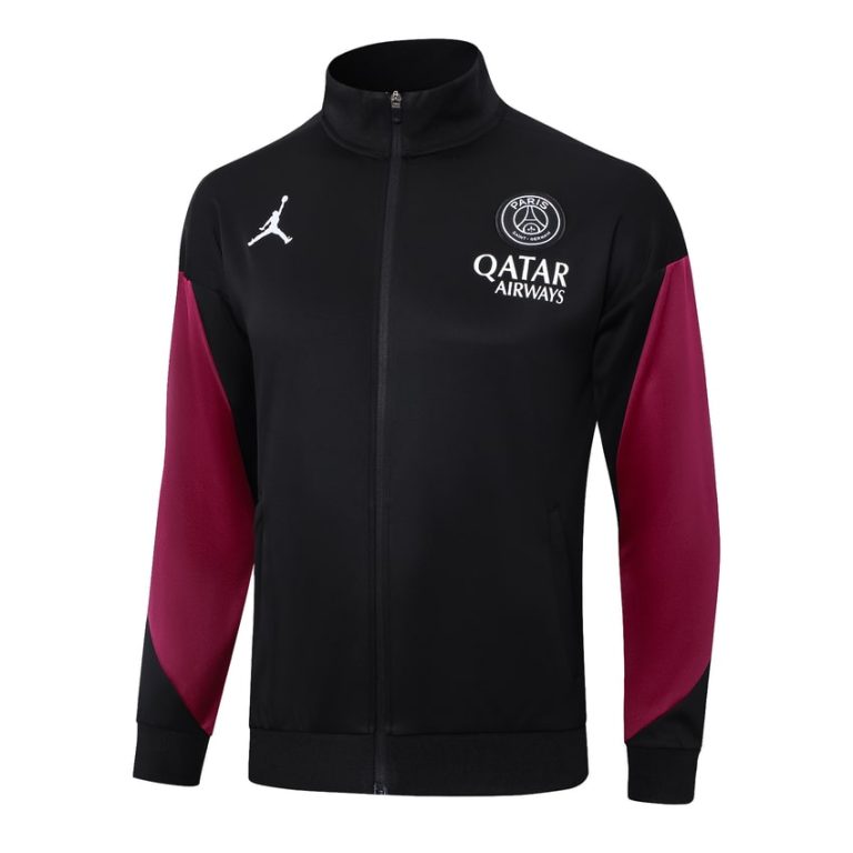 Survetement PSG Veste 2024 2025 Noir Rouge Foot Dealer Survetement PSG Veste 2024 2025 Noir Rouge Foot Dealer