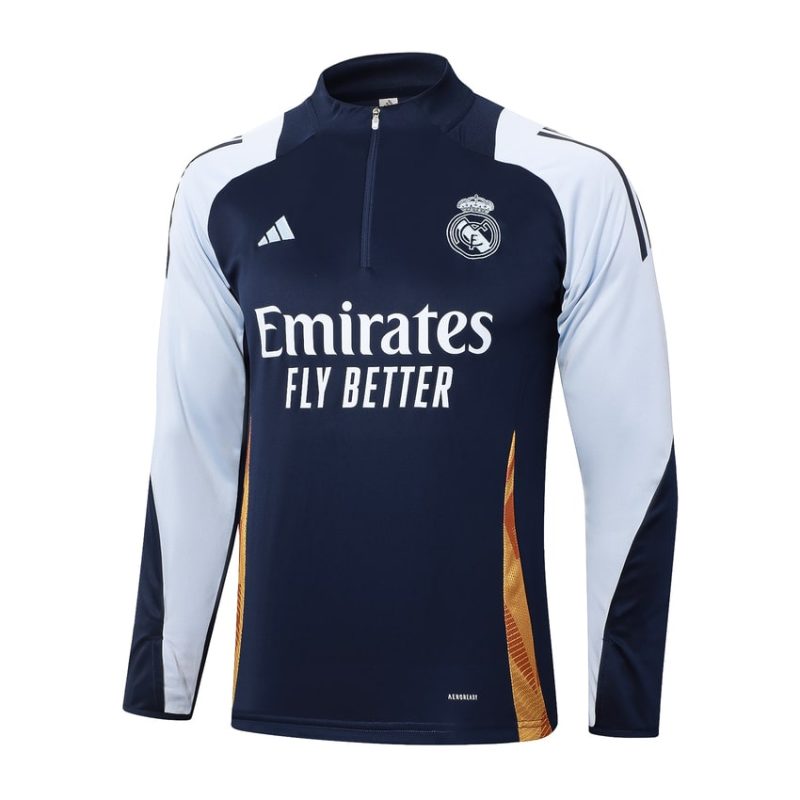 Survetement Real Madrid Training 2024 2025 Bleu Foncé