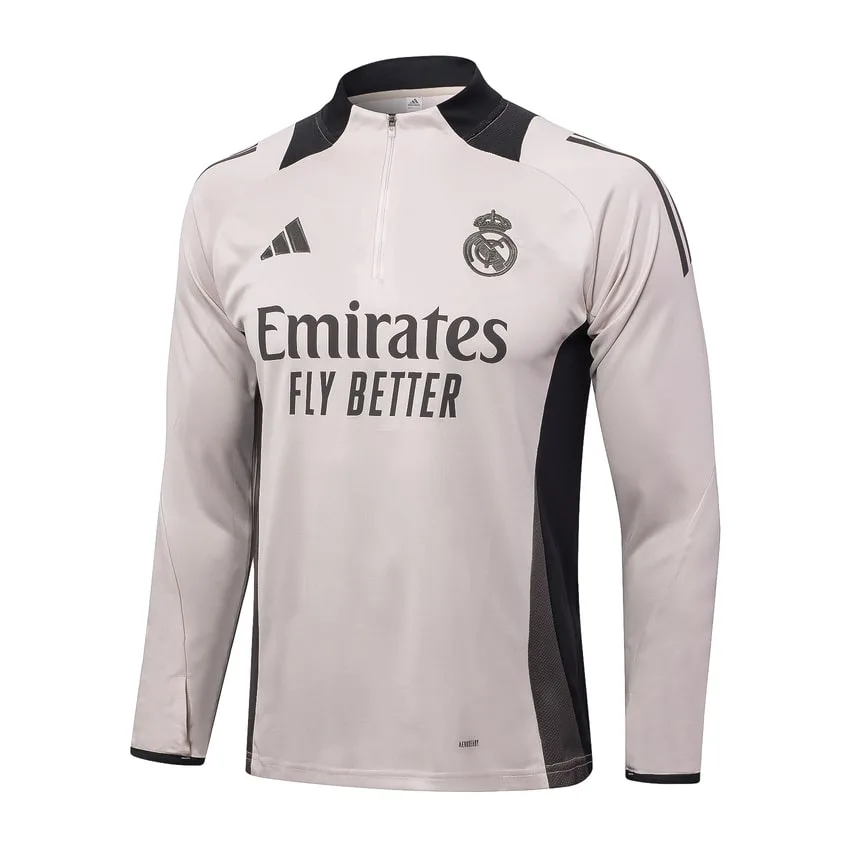 Tuta da allenamento Real Madrid 2024 2025 Grigio chiaro