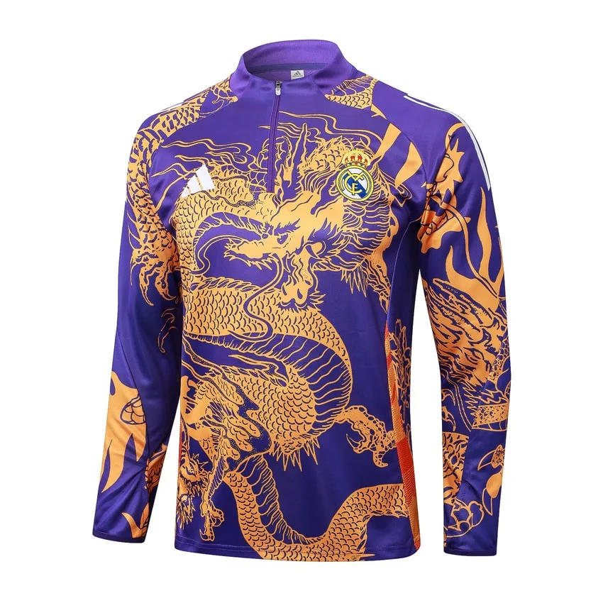 Real Madrid Training Tracksuit 2024 2025 Purple