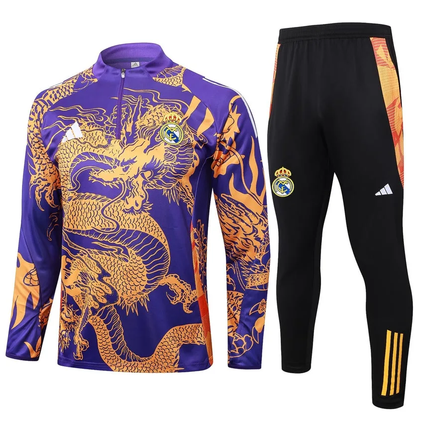 Real Madrid Training Tracksuit 2024 2025 Purple