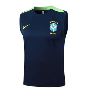 Bresil 2024 2025 Kurzes Tanktop Dunkelblau