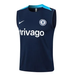 Camiseta sin mangas corta Chelsea 2024 2025 azul oscuro