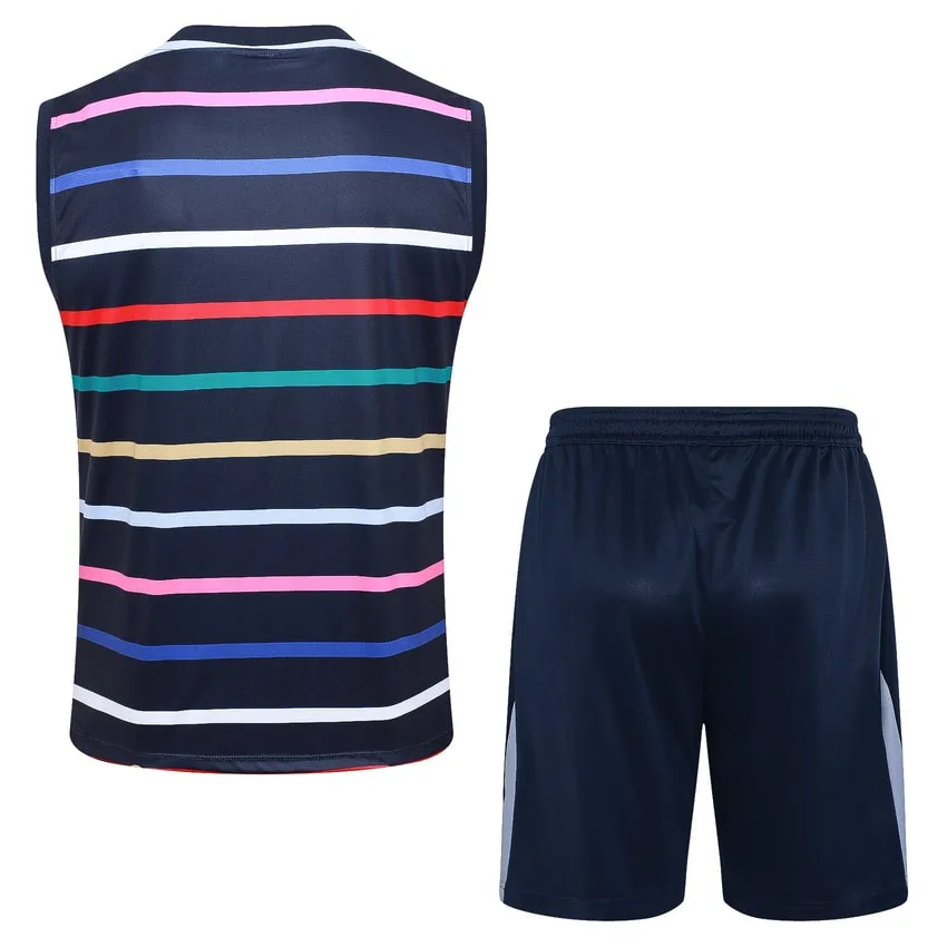 Debardeur Short Equipe de France 2024 2025 Bleu Motif