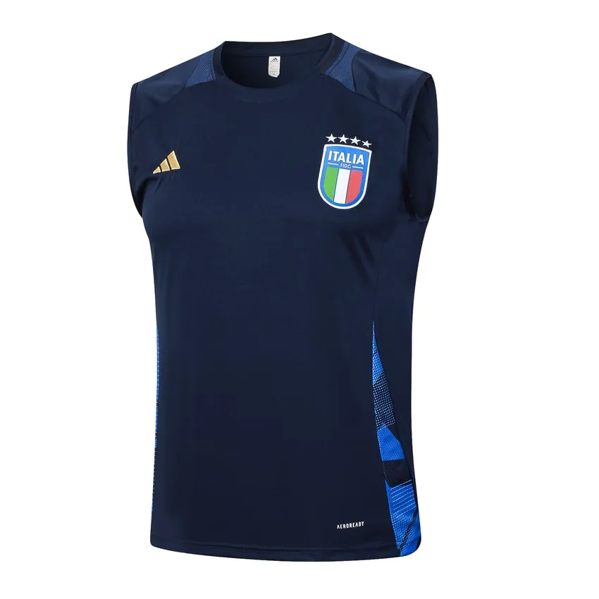 Italy 2024 2025 Dark Blue Short Tank Top