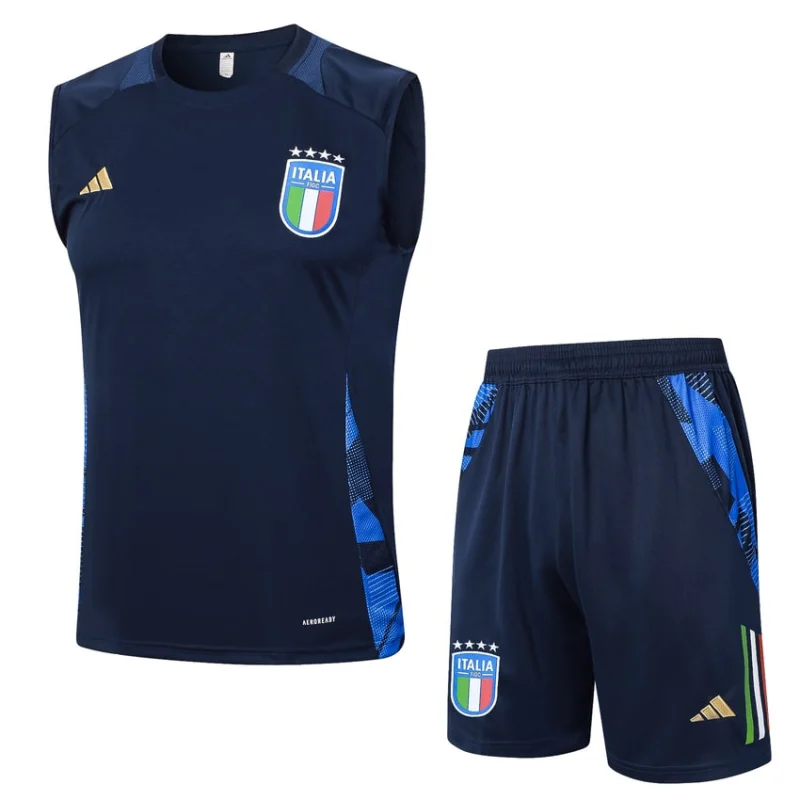 Italy 2024 2025 Dark Blue Short Tank Top