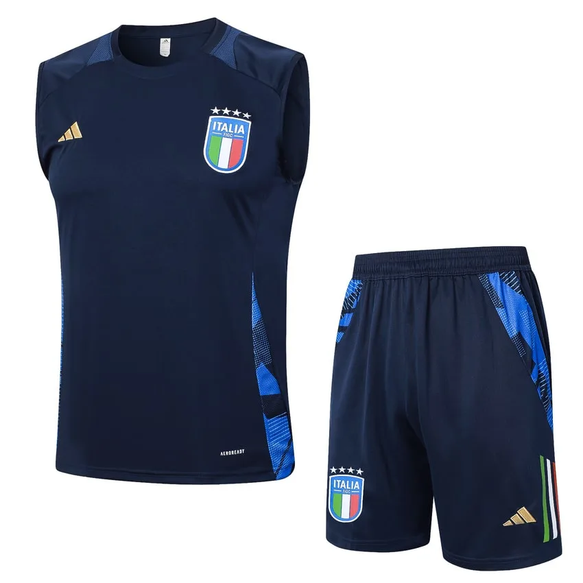 Italy 2024 2025 Dark Blue Short Tank Top