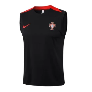 Tank Top Short Portugal 2024 2025 Black