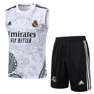 Tank Top Shorts Real Madrid 2024 2025 White Dragon (1)