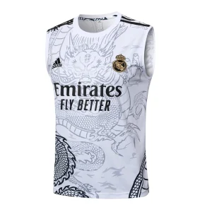 Tank Top Shorts Real Madrid 2024 2025 White Dragon (4)