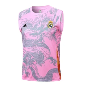 Tank Top Short Real Madrid 2024 2025 Pink Dragon