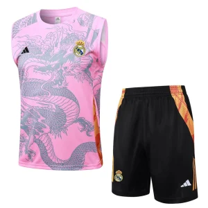 Tank Top Short Real Madrid 2024 2025 Pink Dragon