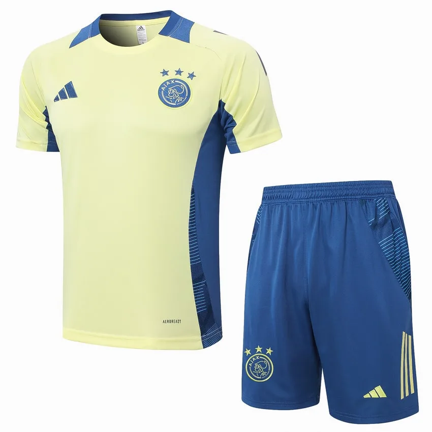 Survetement Ajax Polo 2024 2025 Jaune Clair