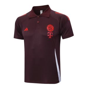 Survetement Bayern Munich Polo 2024 2025 Rouge Foncé