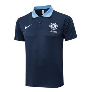 Survetement Chelsea Polo 2024 2025 Bleu Foncé