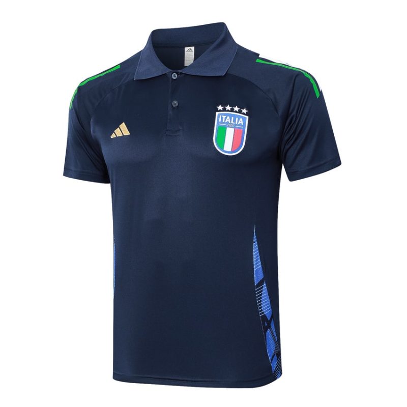 Survetement Italie Polo 2024 2025 Bleu Foncé