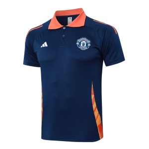 Survetement Manchester United Polo 2024 2025 Bleu