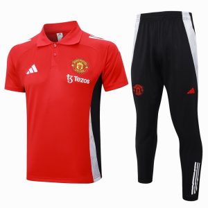 Survetement Manchester United Polo 2024 2025 Rouge