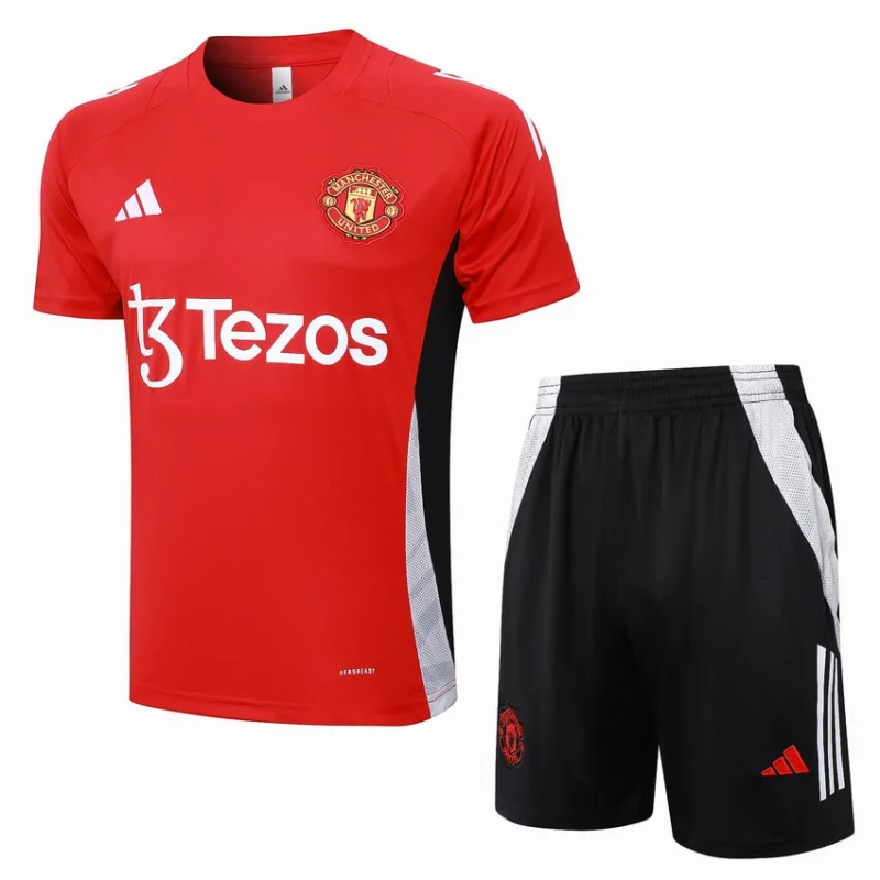 Survetement Manchester United Polo 2024 2025 Rouge Clair Survetement Manchester United Polo 2024 2025 Rouge Clair