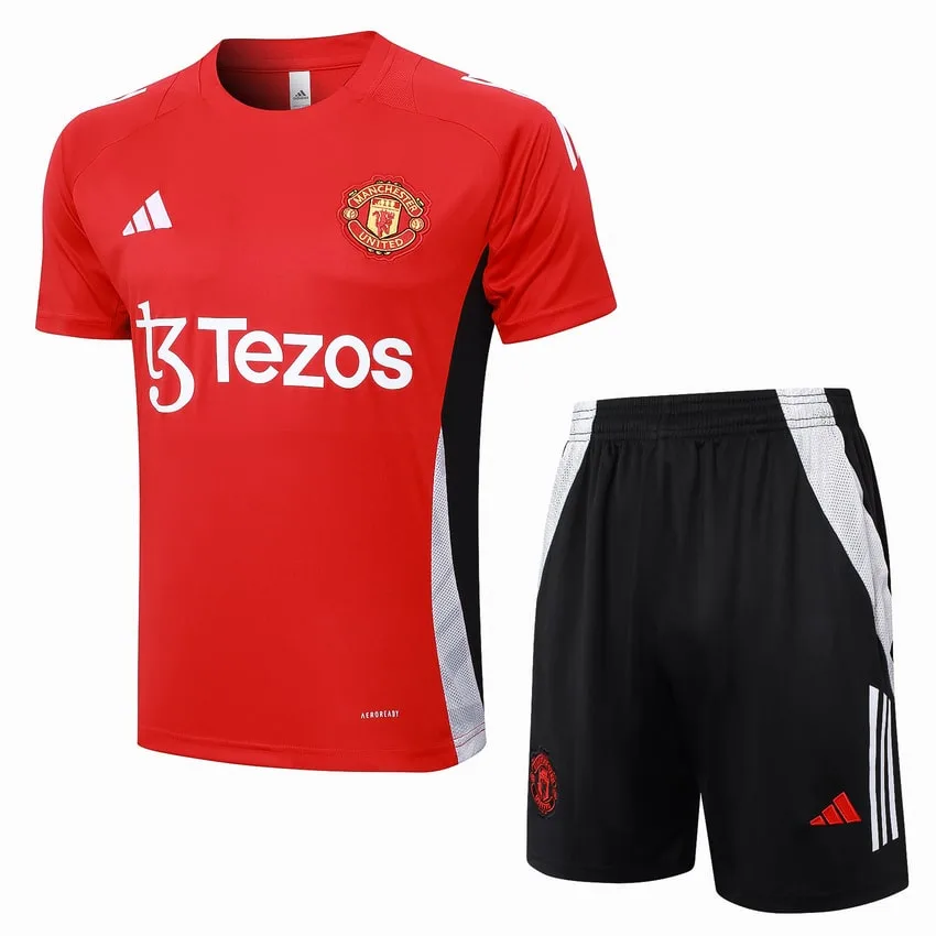 Survetement Manchester United Polo 2024 2025 Rouge Clair Survetement Manchester United Polo 2024 2025 Rouge Clair