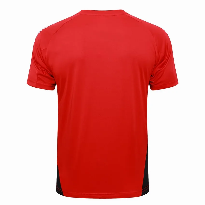 Survetement Manchester United Polo 2024 2025 Rouge Clair 3 Survetement Manchester United Polo 2024 2025 Rouge Clair