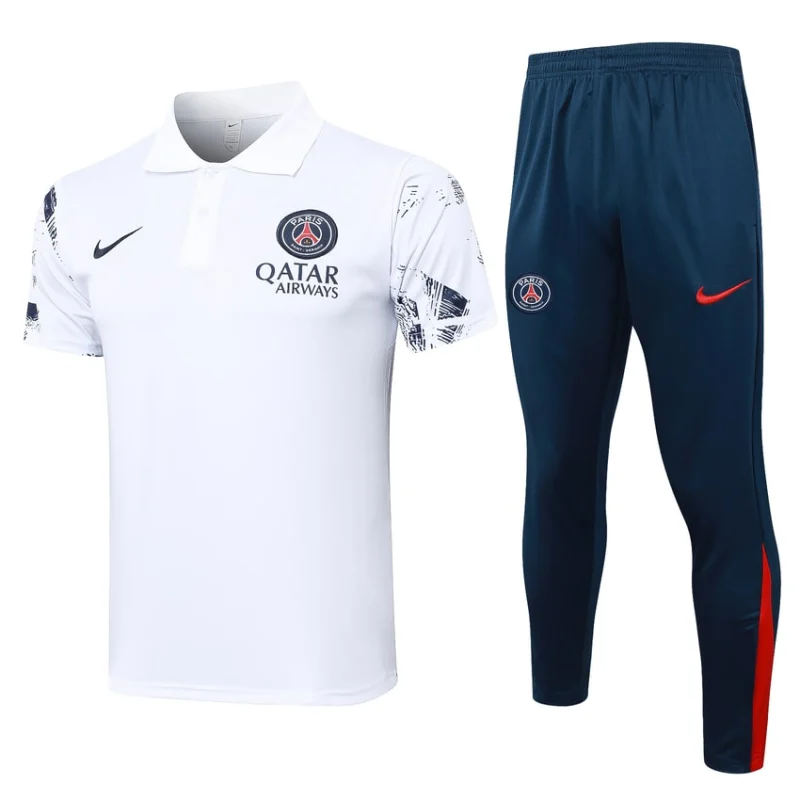 Survetement PSG Polo 2024 2025 Blanc Survetement PSG Polo 2024 2025 Blanc