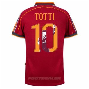 Maillot AS Roma Domicile 1998 1999 Totti