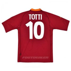 Maillot AS Roma Domicile 2000 2001 Totti