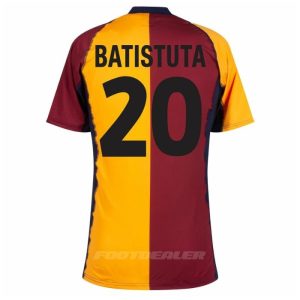 Maillot AS Roma Domicile 2001 2002 Batistuta