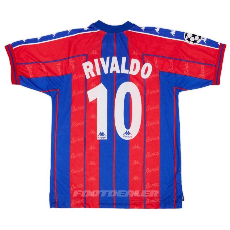 Maillot Barca Domicile 1997 1998 Rivaldo