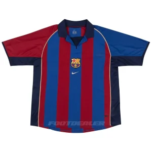 Áo đấu sân nhà Barca 2001 2002
