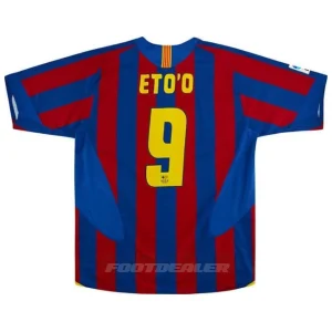 Áo đấu sân nhà Barca 2005 2006 Etoo